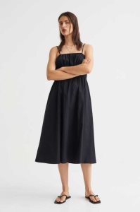 H&M Smocked-waist Kleider Damen Hellgelb | 2083-KFWLO