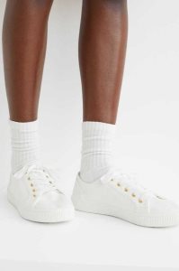 H&M Sneakers Damen Weiß | 0359-IVTRQ