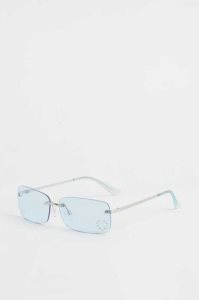 H&M Sonnenbrille Damen Silber Hellblau | 5364-ZWBMI