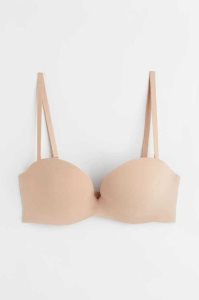 H&M Super Push-up Jersey Bra Unterwäsche Damen Hellbeige | 4813-ZWTBV