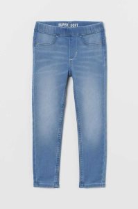 H&M Super Soft Denim Leggings Kinder Dunkelblau | 8413-JBWQK