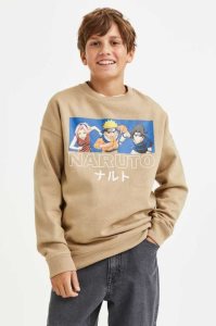 H&M SweatshirtMotif Hemd Kinder Dunkelgrau | 3019-BJDAP