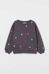 H&M Sweatshirt Hemd Kinder Grau | 2361-MLFTZ