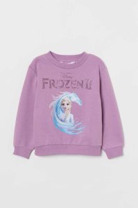 H&M Sweatshirt Hemd Kinder Hellgrau | 3180-ZIROY