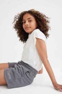 H&M Sweatshorts Kurze Hose Kinder Grau | 4260-TQMKU