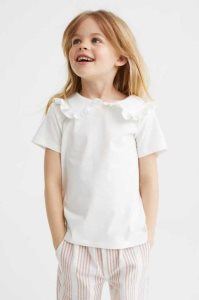 H&M T-shirtCollar Hemd Kinder Gelb | 5269-WTXAF