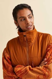 H&M Teddy Fleece Sports Jacke Damen Orange | 5962-YLMWX