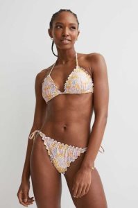 H&M Tie Bikini Bottoms Strandkleidung Damen Weiß | 8091-JWFEM