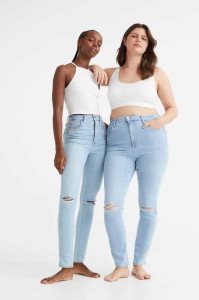 H&M True To You Schlank High Jeans Damen Hellblau | 7450-YUMAD