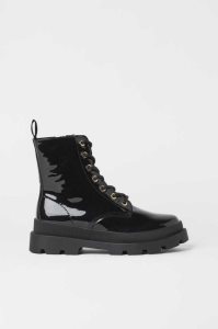 H&M Warm-lined Stiefel Kinder Schwarz | 1428-JYZKD