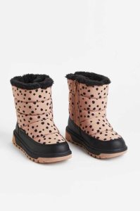 H&M Warm-lined Wasserdichte Stiefel Kinder Rosa Leopard | 9468-JFXYD