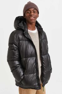 H&M Wasser-repellent Puffer Jacket Oberbekleidung Kinder Schwarz | 5638-UEFLK