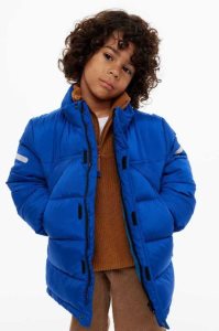 H&M Wasser-repellent Winter Jacket Oberbekleidung Kinder Hellblau | 4082-RKTEJ