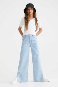 H&M Weite Fit Jeans Kinder Blau | 2134-ADBTM