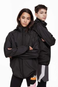 H&M Windbreaker Oberbekleidung Kinder Schwarz | 6201-VSJKE