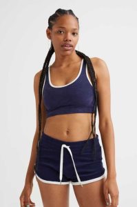 H&M Ärmellose Terry Oberteile Damen Grün | 8510-DGBKF