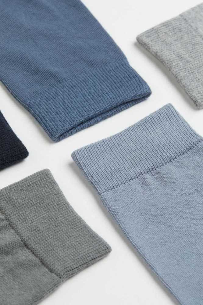 H&M 10-pack Socken Herren Grau Schwarz | 9315-HAGYT