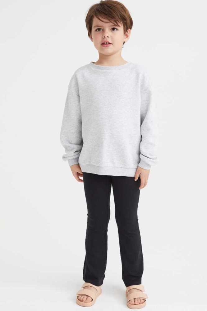 H&M 2-pack Baumwoll Leggings Jersey Kinder Schwarz | 9045-AGIEH