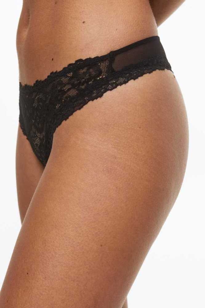 H&M 2-pack Brazilian Briefs Unterwäsche Damen Grau Grün | 0729-HIJQF