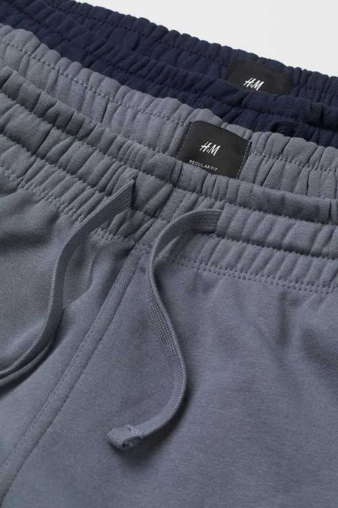 H&M 2-pack Regular Fit Sweatpants Oberteile Herren Beige Grün | 0759-DWPOJ