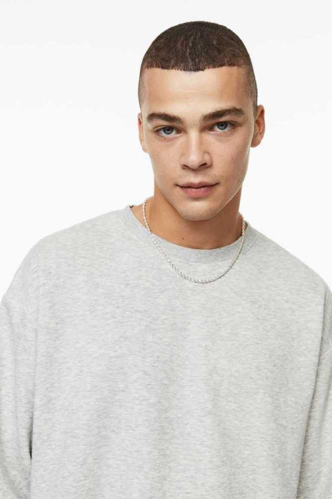 H&M 2-pack Relaxed Fit Sweatshirt Herren Hellgrün Helllila | 6049-GIMWX