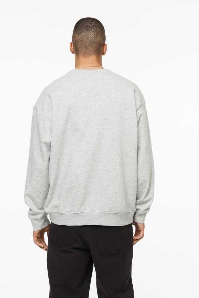 H&M 2-pack Relaxed Fit Sweatshirt Herren Hellgrün Helllila | 6049-GIMWX