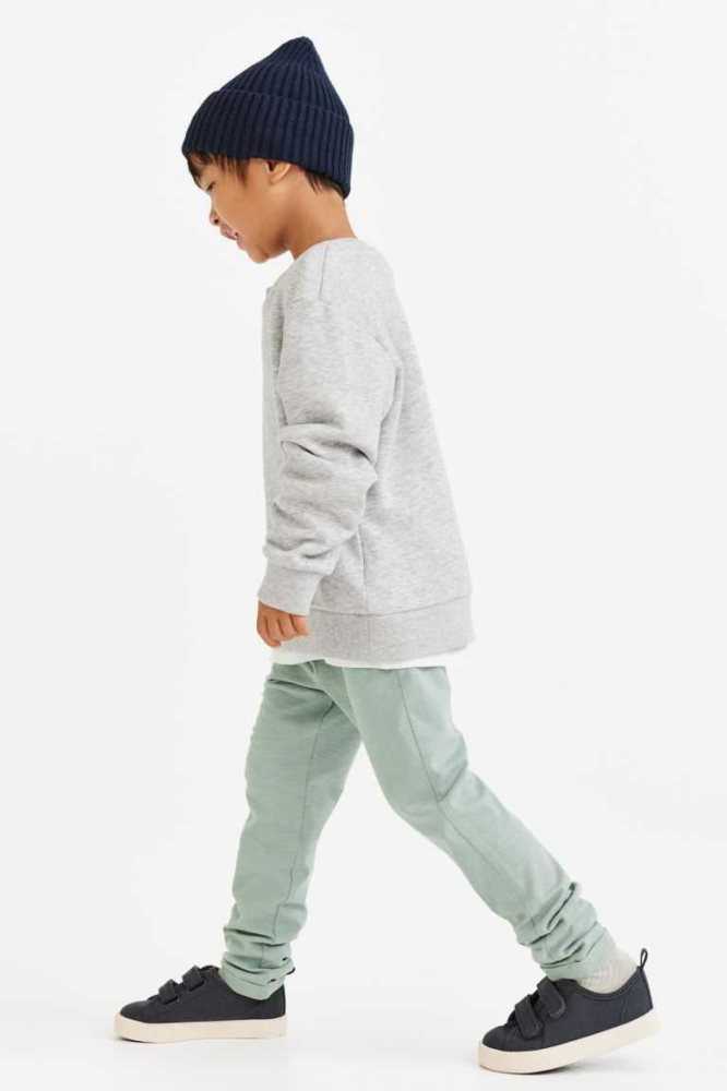 H&M 2-pack Slub Joggers Jersey Kinder Dunkelgrün Hellgrün | 1035-GAKOY