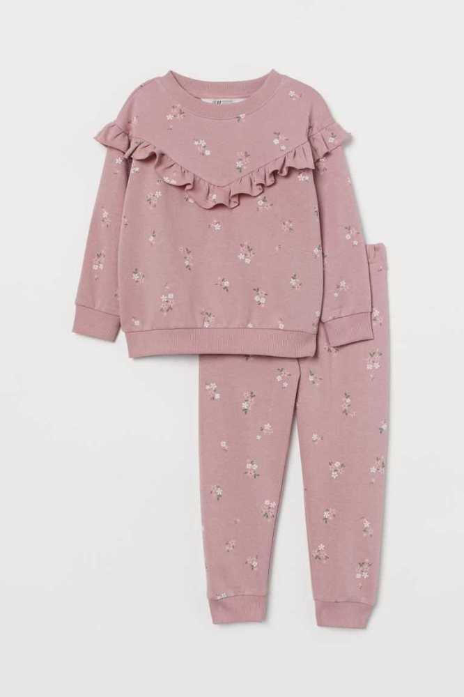 H&M 2-piece Einteiler Kinder Rosa | 0698-HOVJU