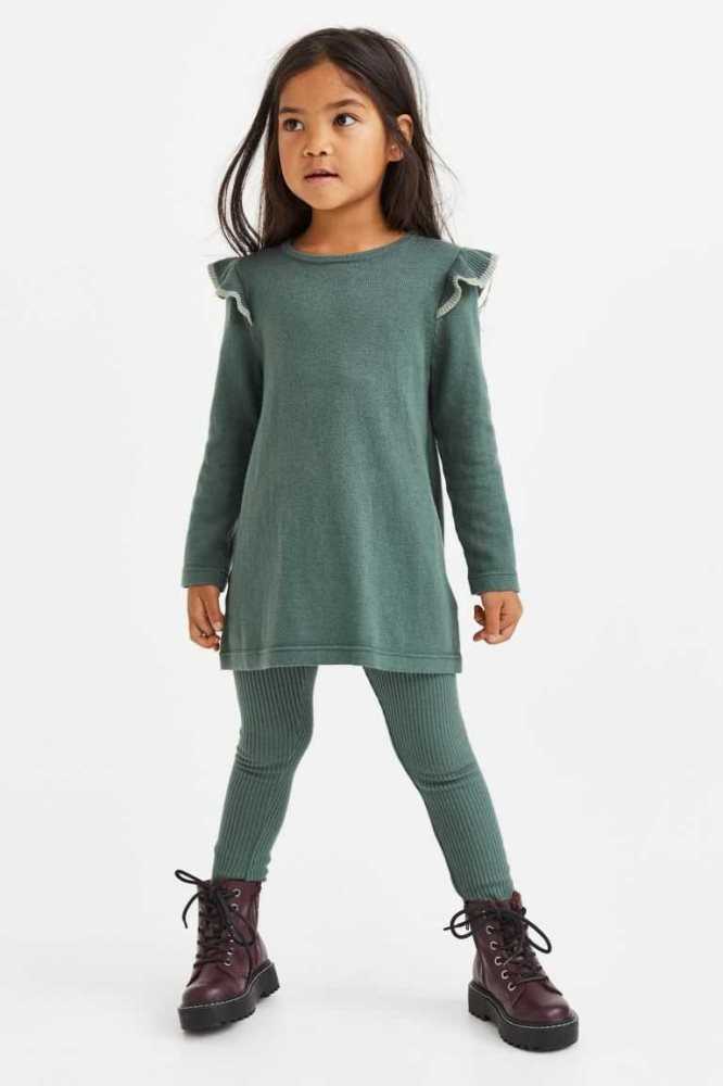 H&M 2-piece Knit Einteiler Kinder Hellrosa | 3517-CHLDU