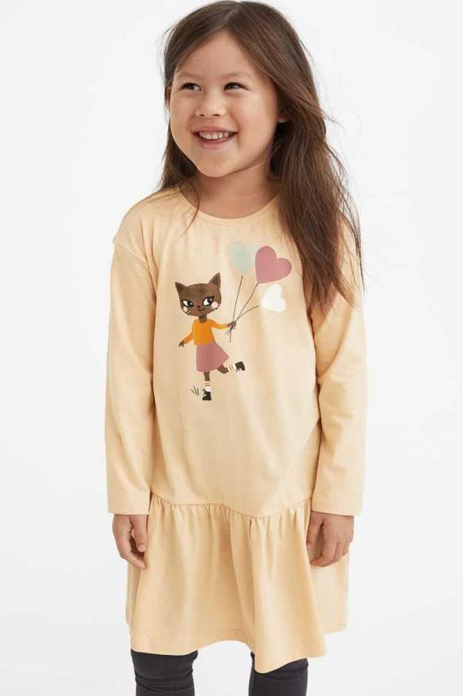 H&M 2-piece Printed Baumwoll Jersey Einteiler Kinder Helllila | 3591-THYFN