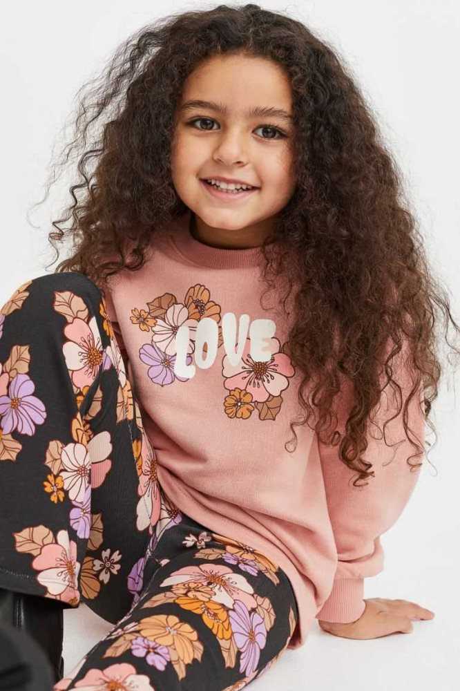 H&M 2-piece Top and Leggings Einteiler Kinder Hellbeige | 5419-QWYDA