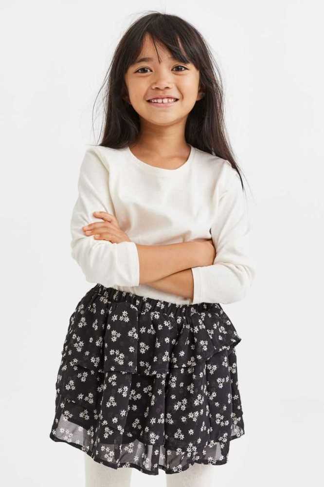 H&M 2-piece Top and Skirt Einteiler Kinder Schwarz | 0984-YMXIA