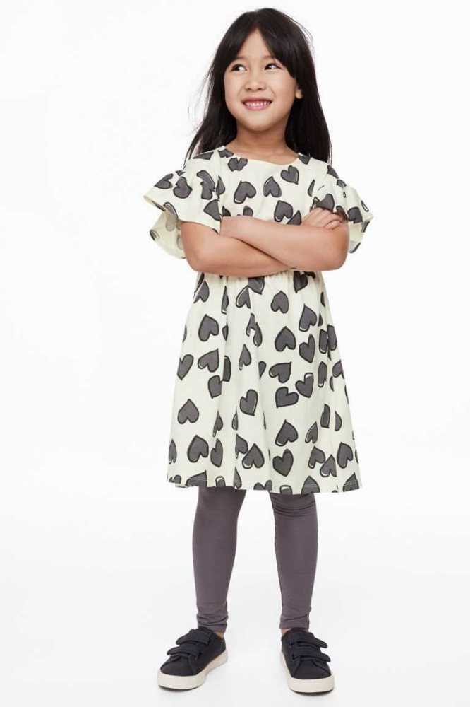 H&M 2-piece and Leggings Set Kurzes Kleid Kinder Hellblau | 5304-PRVYO