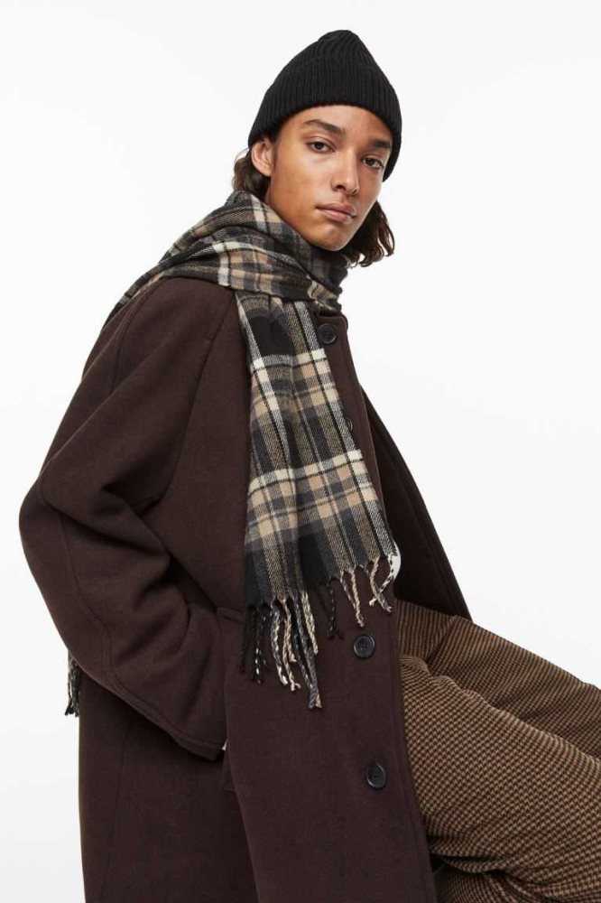 H&M 2-piece and Scarf Hüte Herren Beige | 6038-HKUTB