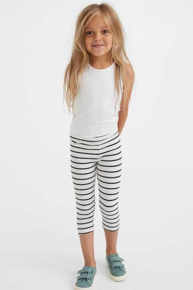 H&M 3-pack 3/4-length Leggings Kinder Dunkelblau | 9620-LCGVD