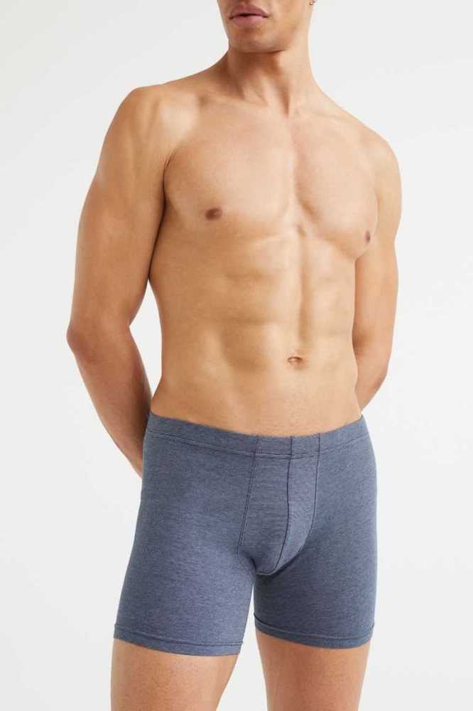 H&M 3-pack Baumwoll Boxer Shorts Unterwäsche Herren Grün | 0513-GZHMF