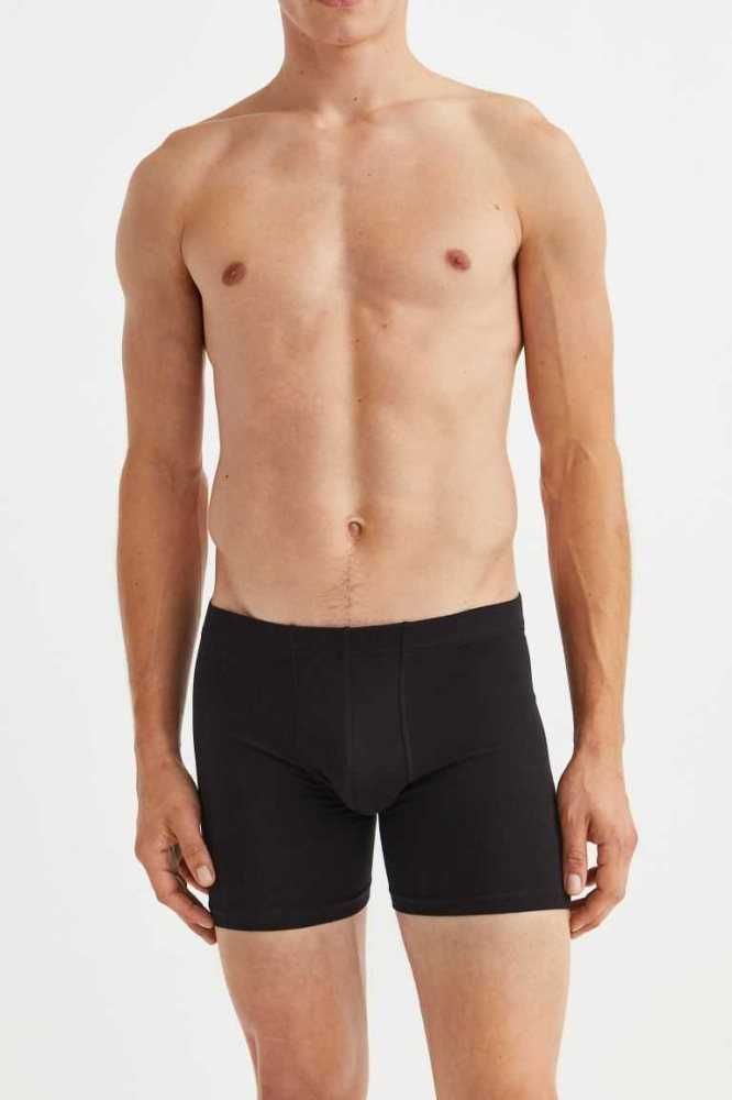 H&M 3-pack Baumwoll Boxer Shorts Unterwäsche Herren Grün | 0513-GZHMF