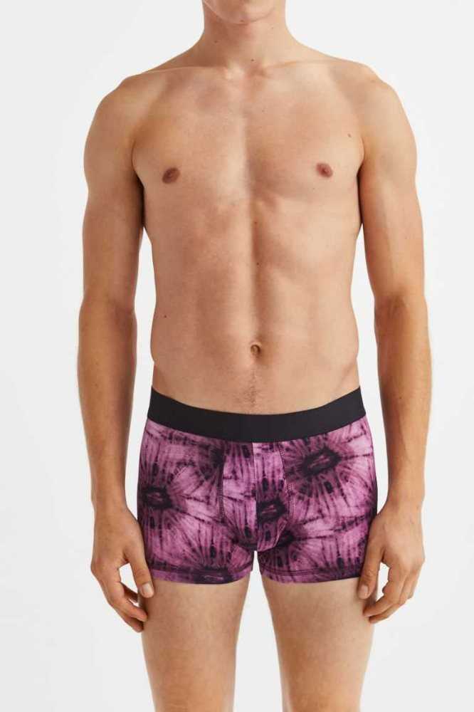 H&M 3-pack Baumwoll Boxer Shorts Unterwäsche Herren Blau | 3062-WKYAH