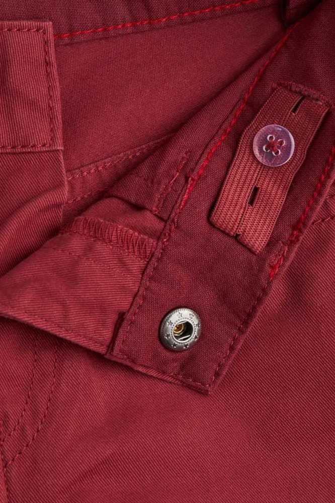 H&M 3-pack Baumwoll Twill Hose Kinder Blau Braun Rot | 6831-NKZMT