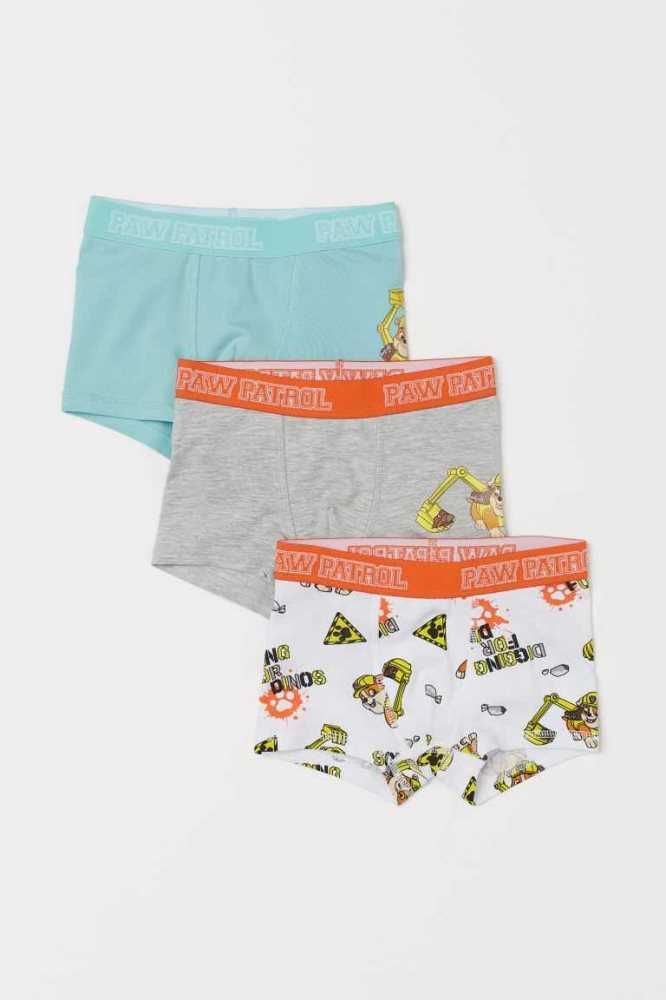 H&M 3-pack Boxer Kurze Hose Kinder Dunkelgrün | 8034-ZRGVX