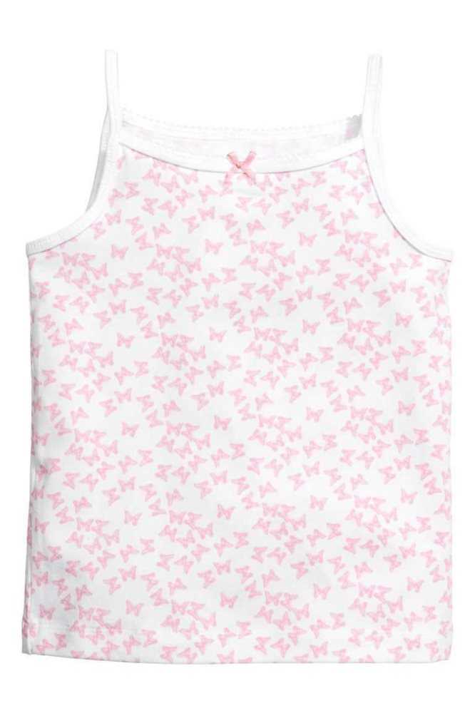 H&M 3-pack Jersey Tank Oberteile Kinder Hellrosa | 4861-UVASI