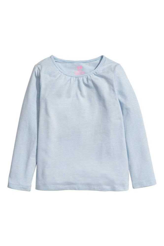 H&M 3-pack Long-sleeved Oberteile Kinder Hellrosa Navy Blau Weiß | 0219-EQOMN