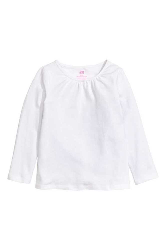 H&M 3-pack Long-sleeved Oberteile Kinder Helllila Hellrosa Weiß | 7548-FWGJQ