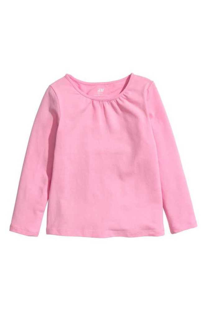 H&M 3-pack Long-sleeved Oberteile Kinder Helllila Hellrosa Weiß | 7548-FWGJQ