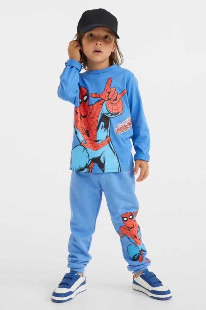 H&M 3-pack Printed Jogginghose Kinder Grün | 7896-YECSP