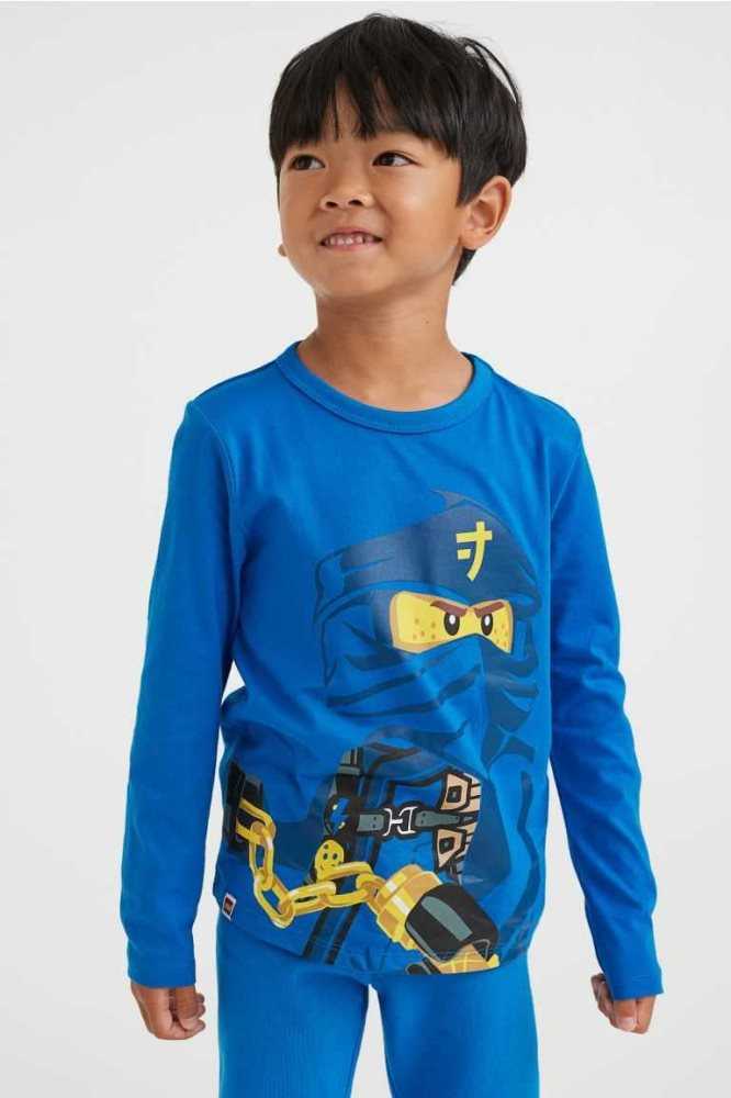 H&M 3-pack Printed Oberteile Kinder Dunkelgrün | 8604-BSFLA