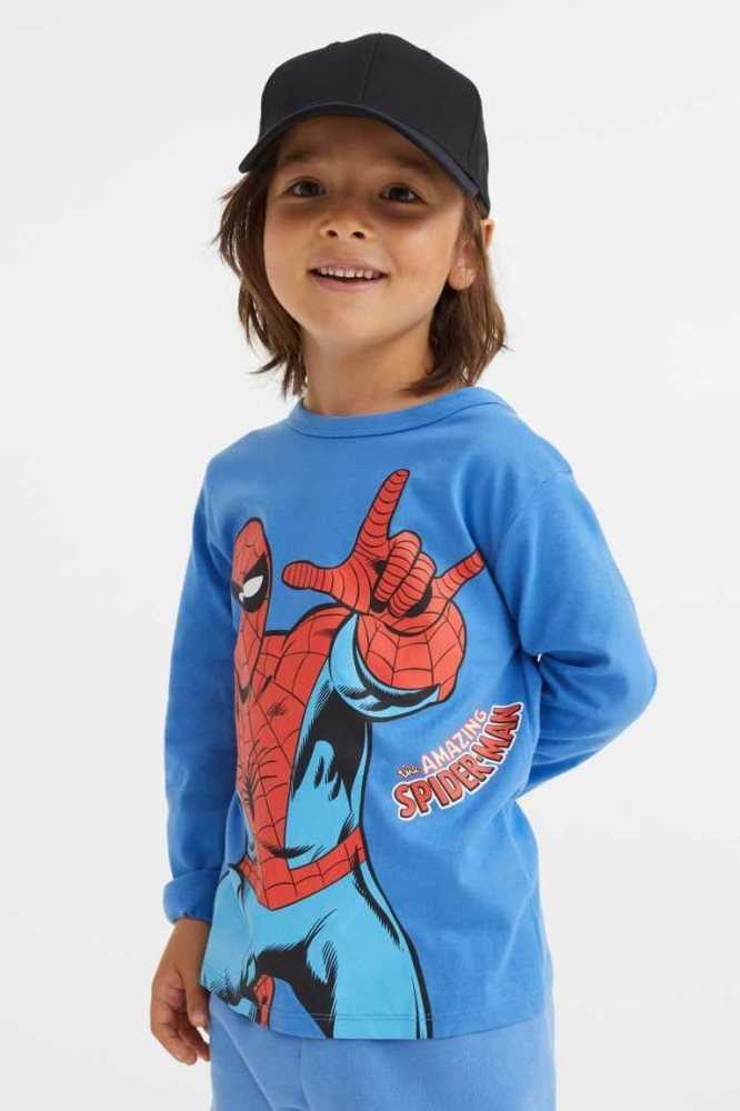 H&M 3-pack Printed Oberteile Kinder Dunkelgrün | 8604-BSFLA