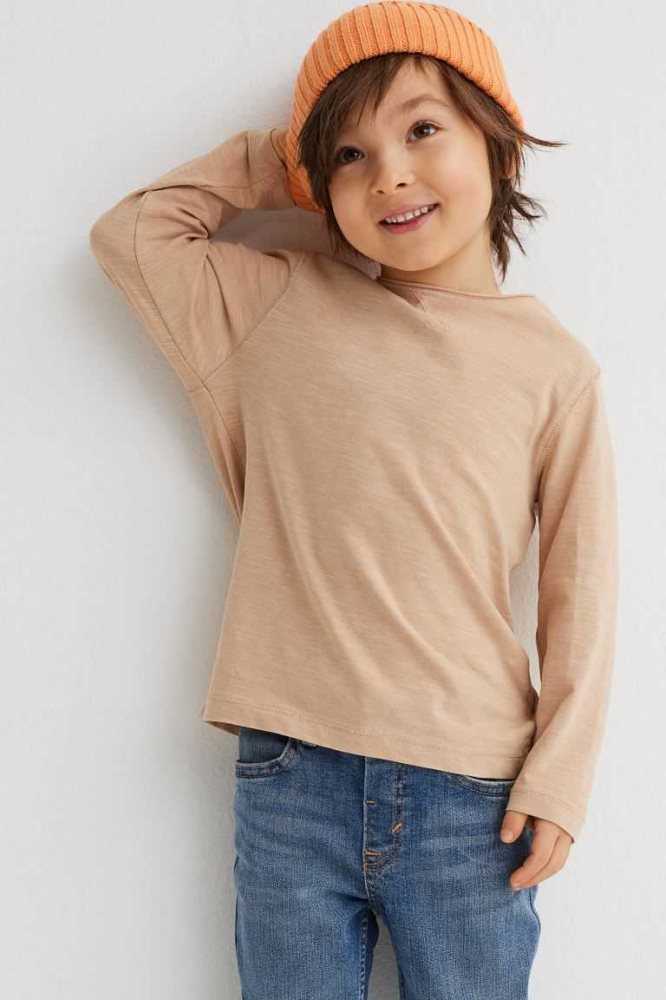 H&M 3-pack Shirts Jersey Kinder Dunkelgrau Dunkelblau | 4219-ORYHX