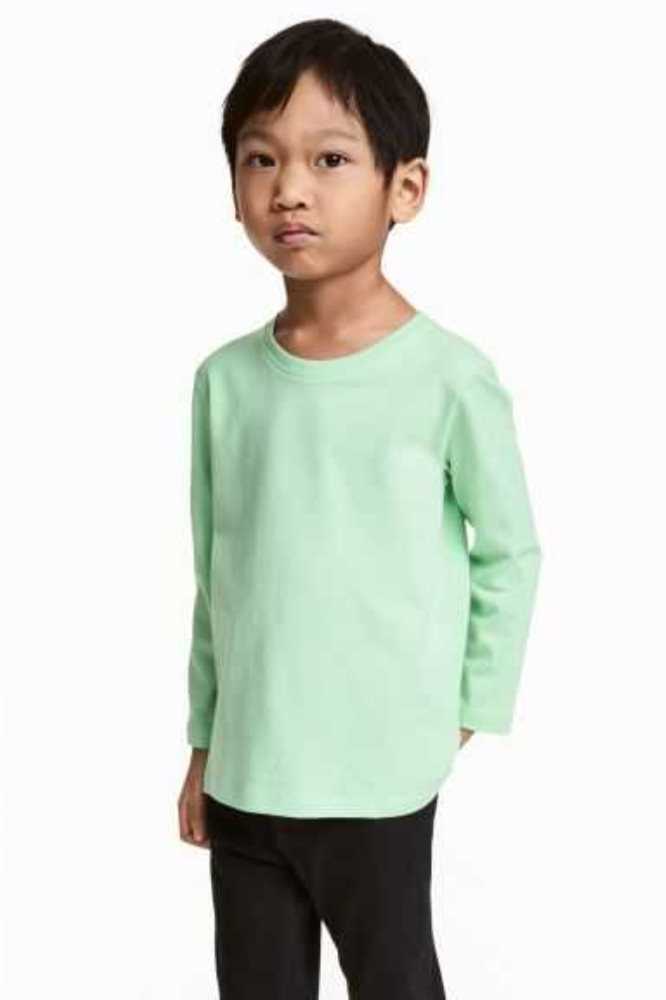 H&M 3-pack Shirts Jersey Kinder Grün | 8290-NXRKI