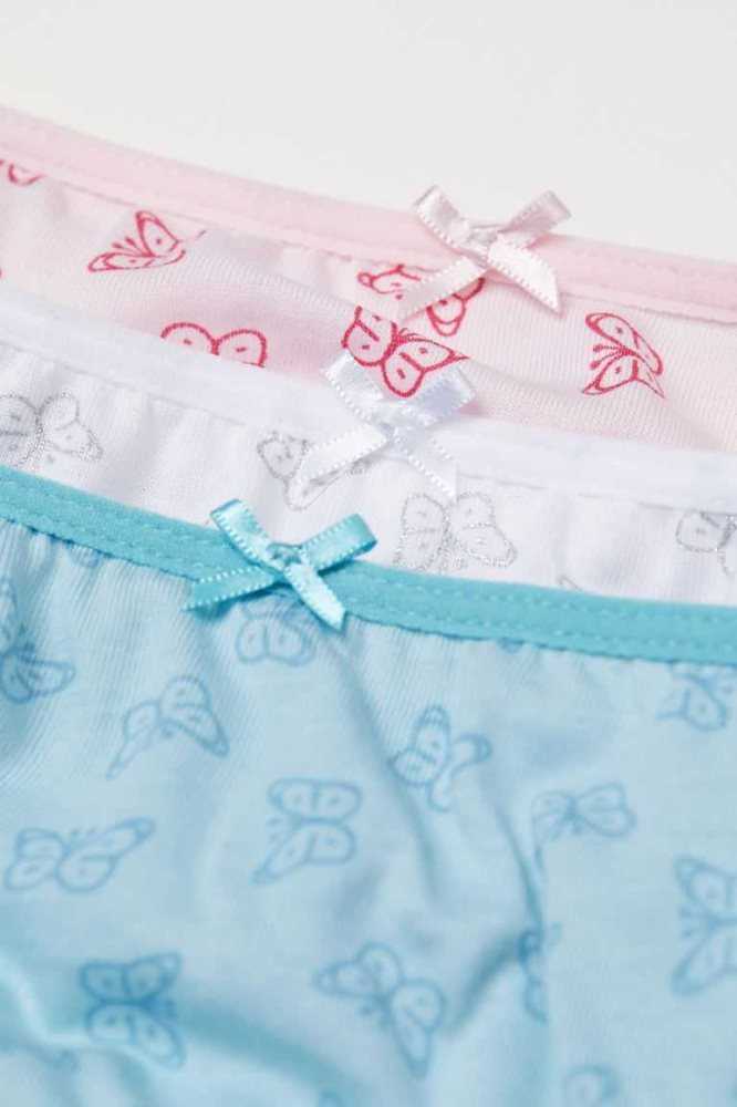 H&M 5-pack Baumwoll Briefs Unterwäsche Kinder Hellrosa | 2573-ZMDWA